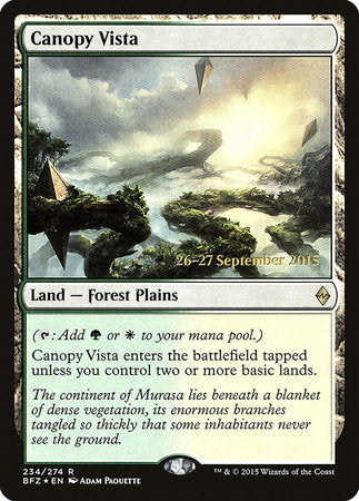 Canopy Vista [Battle for Zendikar Promos] | Jack's On Queen