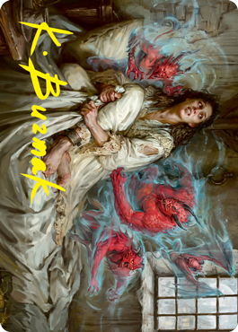 Eruth, Tormented Prophet Art Card (Gold-Stamped Signature) [Innistrad: Crimson Vow Art Series] | Jack's On Queen