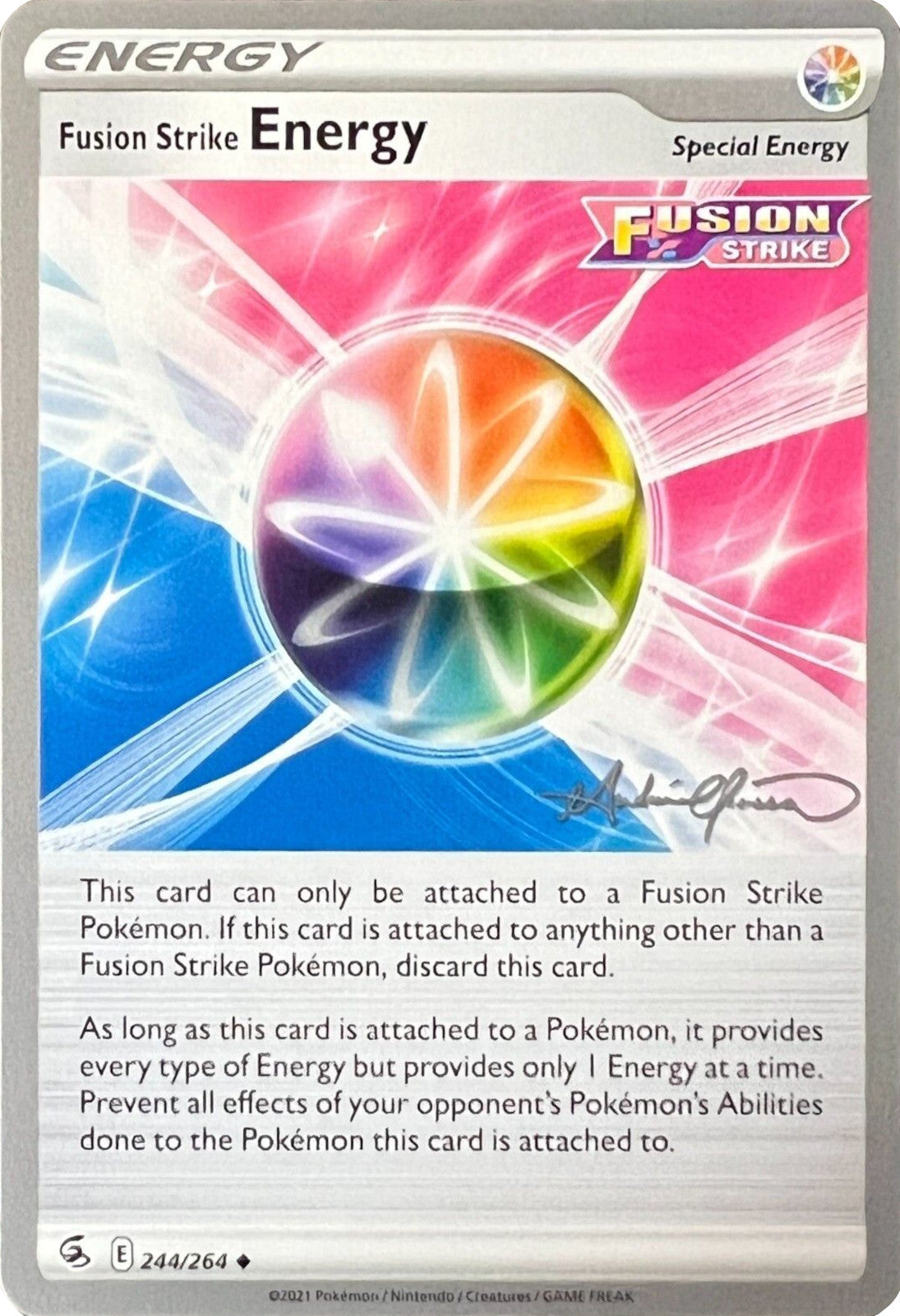 Fusion Strike Energy (244/264) (The Shape of Mew - Andre Chiasson) [World Championships 2022] | Jack's On Queen