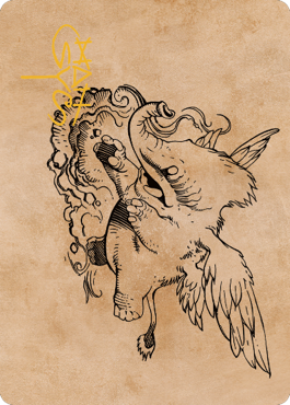 Lulu, Loyal Hollyphant Art Card (46) (Gold-Stamped Signature) [Commander Legends: Battle for Baldur's Gate Art Series] | Jack's On Queen