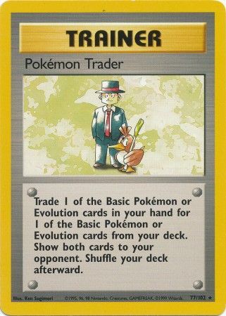 Pokemon Trader (77/102) [Base Set Unlimited] | Jack's On Queen