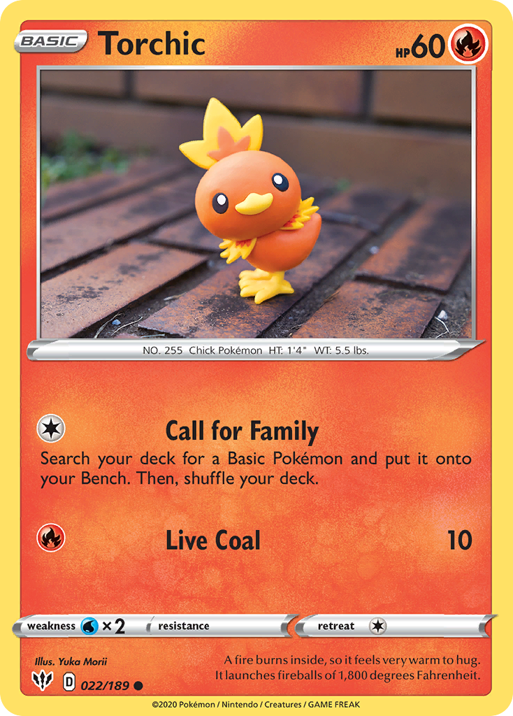 Torchic (022/189) [Sword & Shield: Darkness Ablaze] | Jack's On Queen