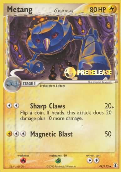 Metang (49/113) (Delta Species) (Prerelease Promo) [EX: Delta Species] | Jack's On Queen