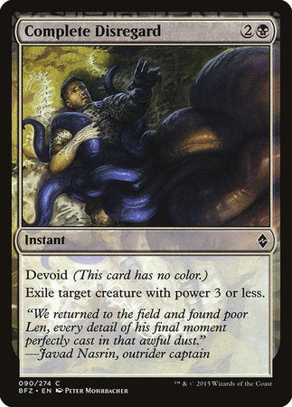 Complete Disregard [Battle for Zendikar] | Jack's On Queen
