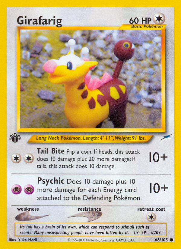 Girafarig (66/105) [Neo Destiny 1st Edition] | Jack's On Queen