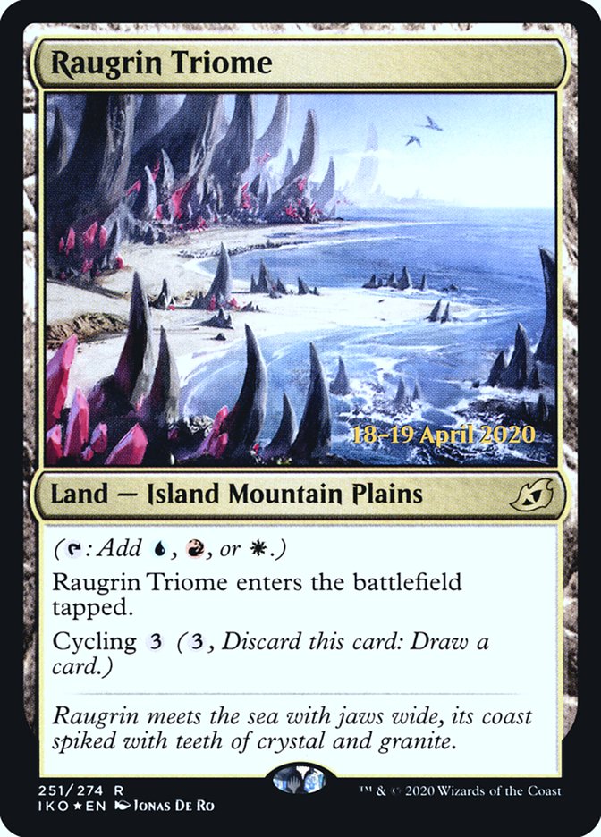 Raugrin Triome  [Ikoria: Lair of Behemoths Prerelease Promos] | Jack's On Queen