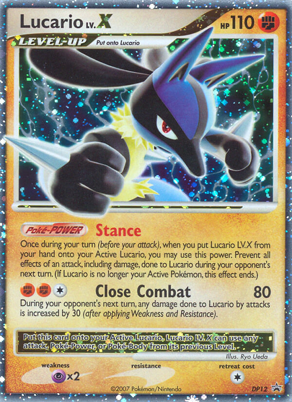 Lucario LV.X (DP12) [Diamond & Pearl: Black Star Promos] | Jack's On Queen