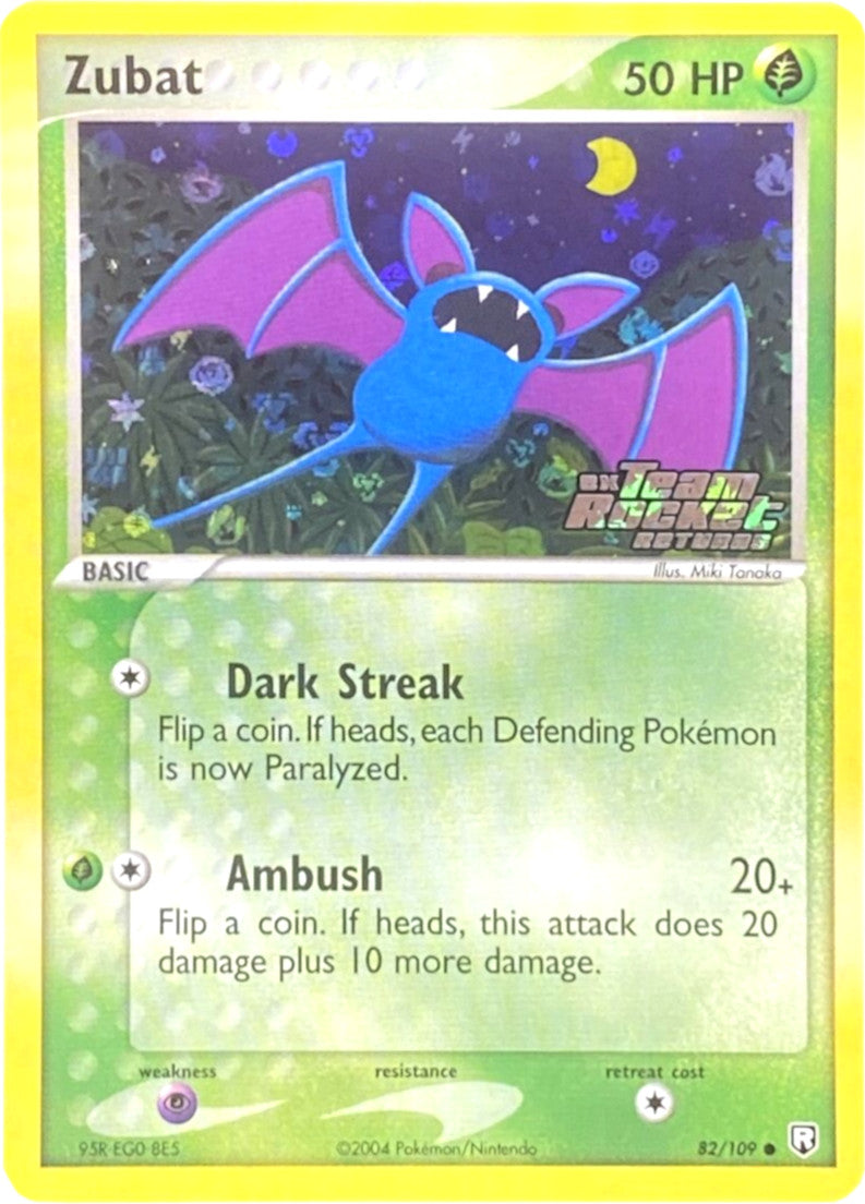 Zubat (82/109) (Stamped) [EX: Team Rocket Returns] | Jack's On Queen