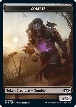 Snake // Zombie Double-sided Token [Commander Collection: Black Tokens] | Jack's On Queen