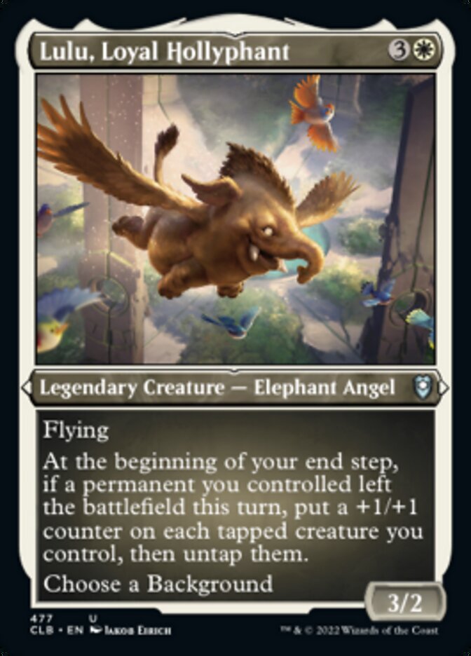 Lulu, Loyal Hollyphant (Foil Etched) [Commander Legends: Battle for Baldur's Gate] | Jack's On Queen