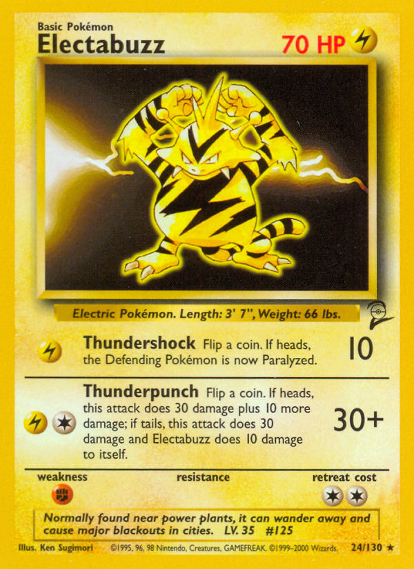 Electabuzz (24/130) [Base Set 2] | Jack's On Queen