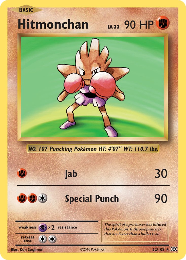 Hitmonchan (62/108) (Theme Deck Exclusive) [XY: Evolutions] | Jack's On Queen