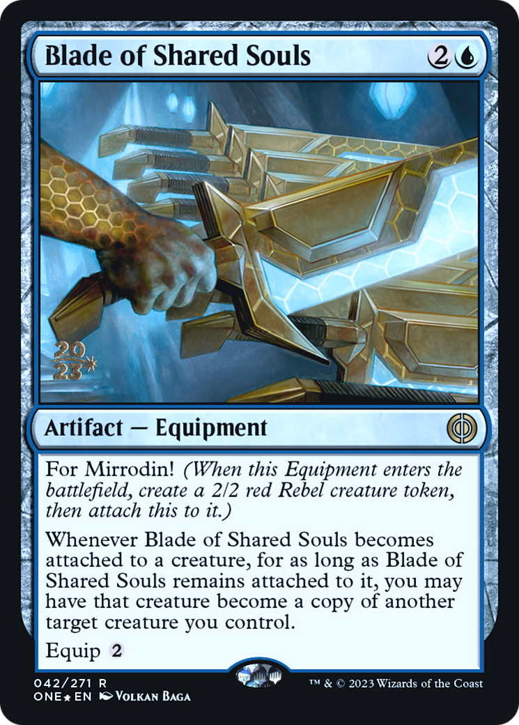 Blade of Shared Souls [Phyrexia: All Will Be One Prerelease Promos] | Jack's On Queen