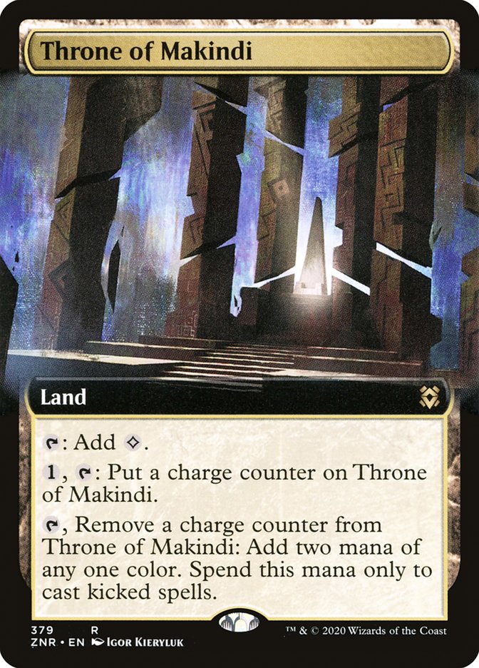 Throne of Makindi (Extended Art) [Zendikar Rising] | Jack's On Queen