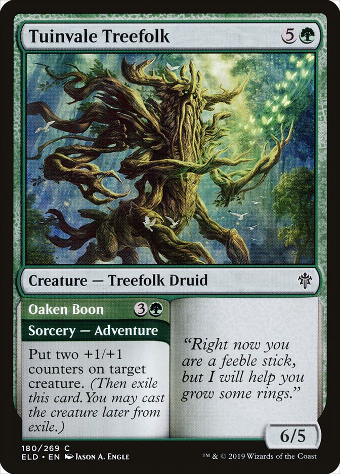 Tuinvale Treefolk // Oaken Boon [Throne of Eldraine] | Jack's On Queen