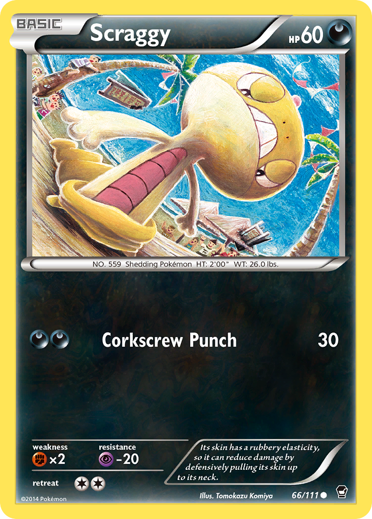 Scraggy (66/111) [XY: Furious Fists] | Jack's On Queen