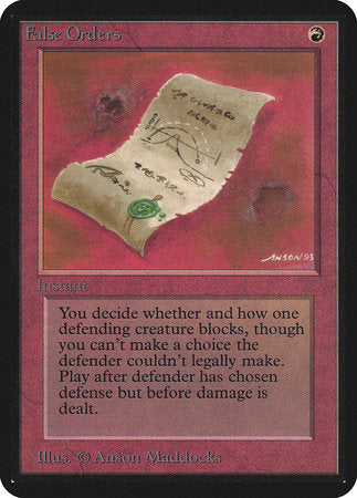 False Orders [Limited Edition Alpha] | Jack's On Queen
