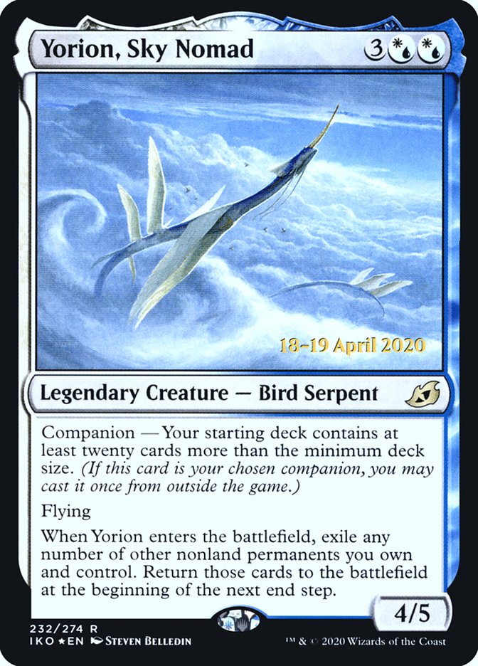 Yorion, Sky Nomad  [Ikoria: Lair of Behemoths Prerelease Promos] | Jack's On Queen