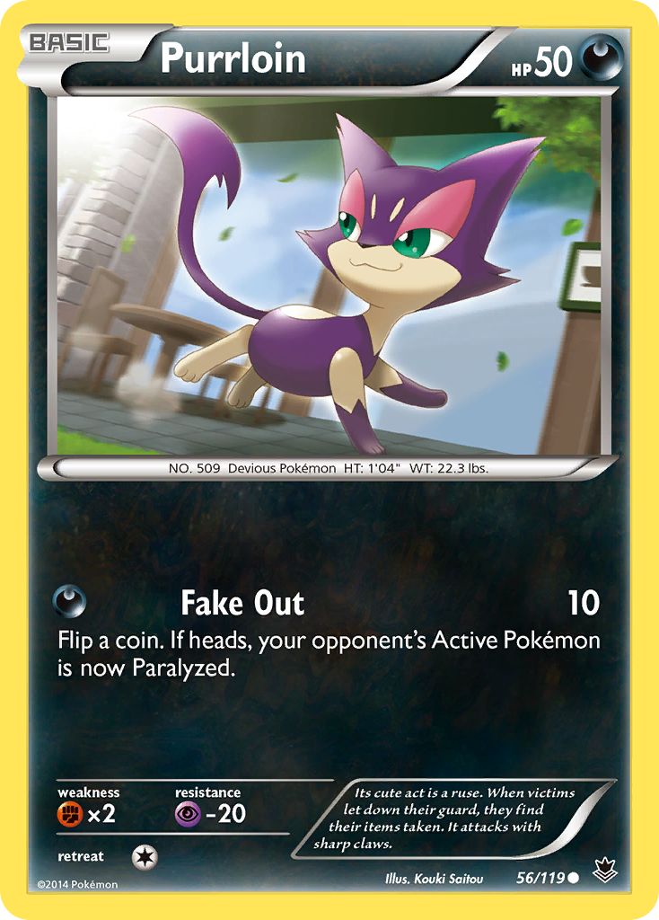 Purrloin (56/119) [XY: Phantom Forces] | Jack's On Queen