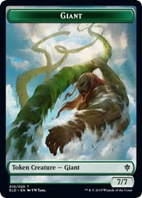 Giant // Food (17) Double-sided Token [Throne of Eldraine Tokens] | Jack's On Queen