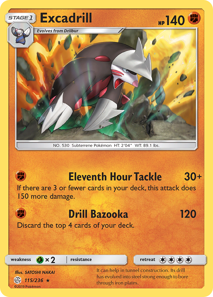 Excadrill (115/236) [Sun & Moon: Cosmic Eclipse] | Jack's On Queen