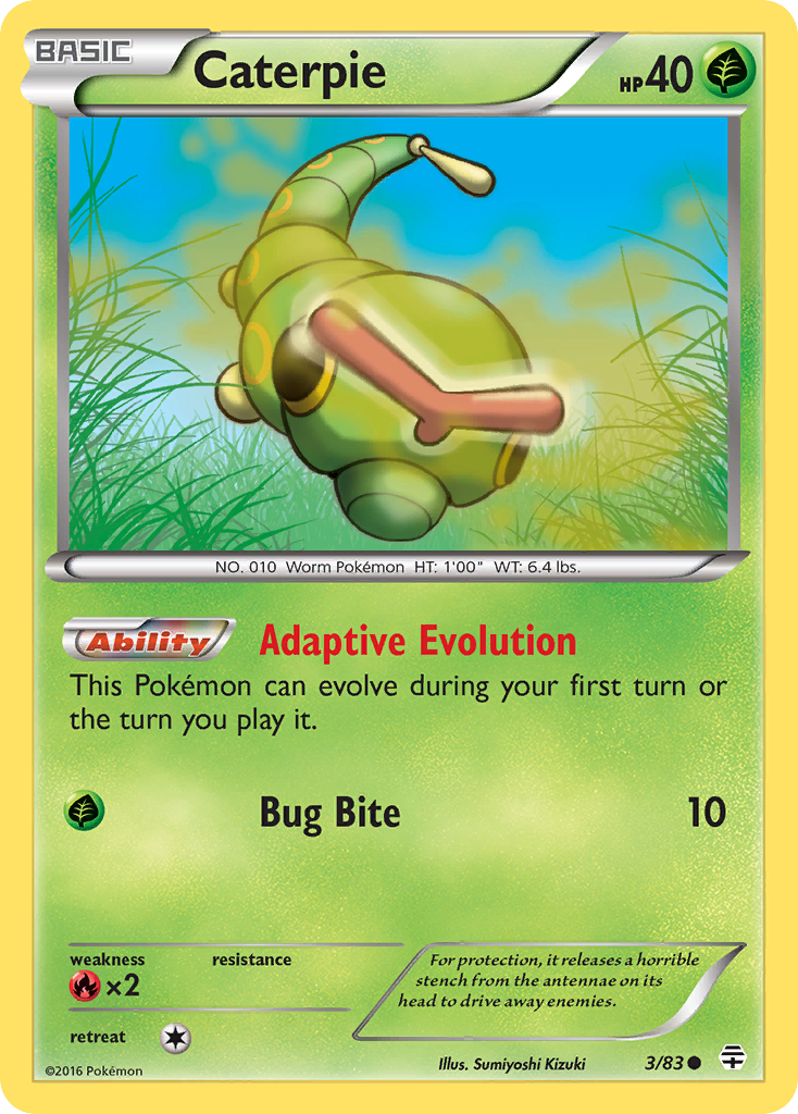 Caterpie (3/83) [XY: Generations] | Jack's On Queen