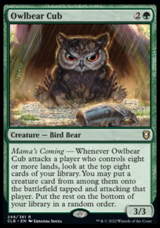 Owlbear Cub [Commander Legends: Battle for Baldur's Gate] | Jack's On Queen