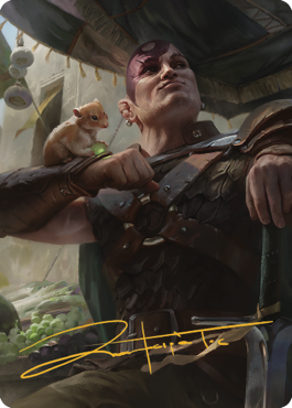 Minsc & Boo, Timeless Heroes Art Card (38) (Gold-Stamped Signature) [Commander Legends: Battle for Baldur's Gate Art Series] | Jack's On Queen
