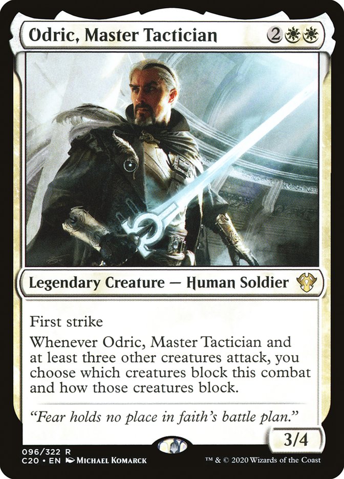 Odric, Master Tactician [Commander 2020] | Jack's On Queen