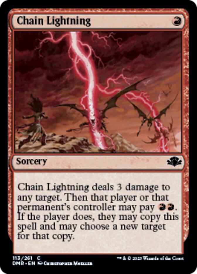 Chain Lightning [Dominaria Remastered] | Jack's On Queen