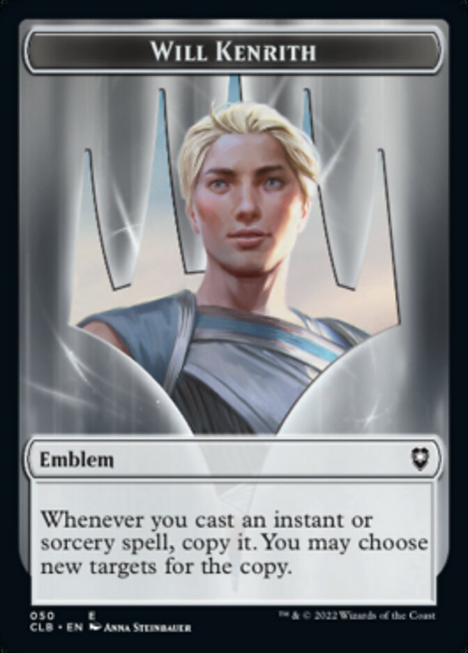 Will Kenrith Emblem // Copy Double-sided Token [Commander Legends: Battle for Baldur's Gate Tokens] | Jack's On Queen