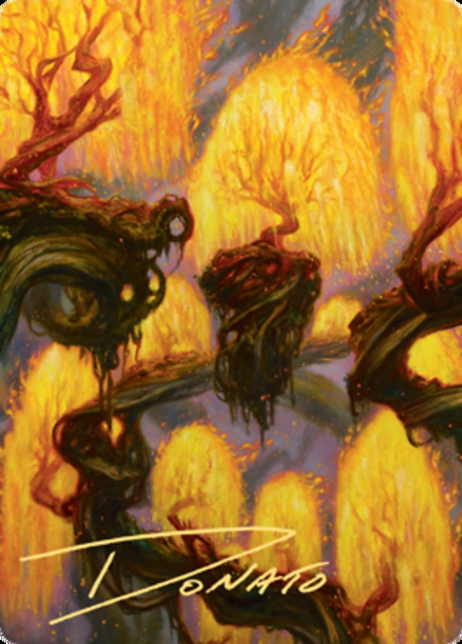 Grove of the Burnwillows Art Card (Gold-Stamped Signature) [Zendikar Rising Art Series] | Jack's On Queen