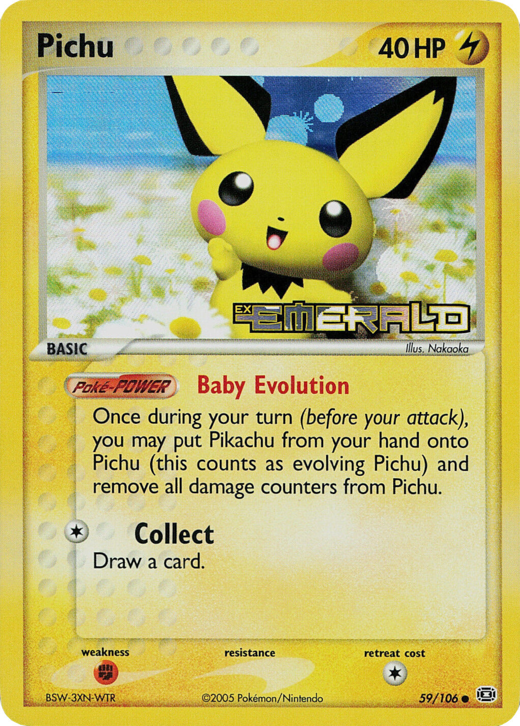 Pichu (59/106) (Stamped) [EX: Emerald] | Jack's On Queen
