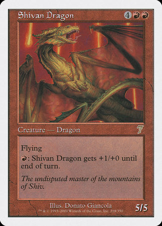 Shivan Dragon [Seventh Edition] | Jack's On Queen