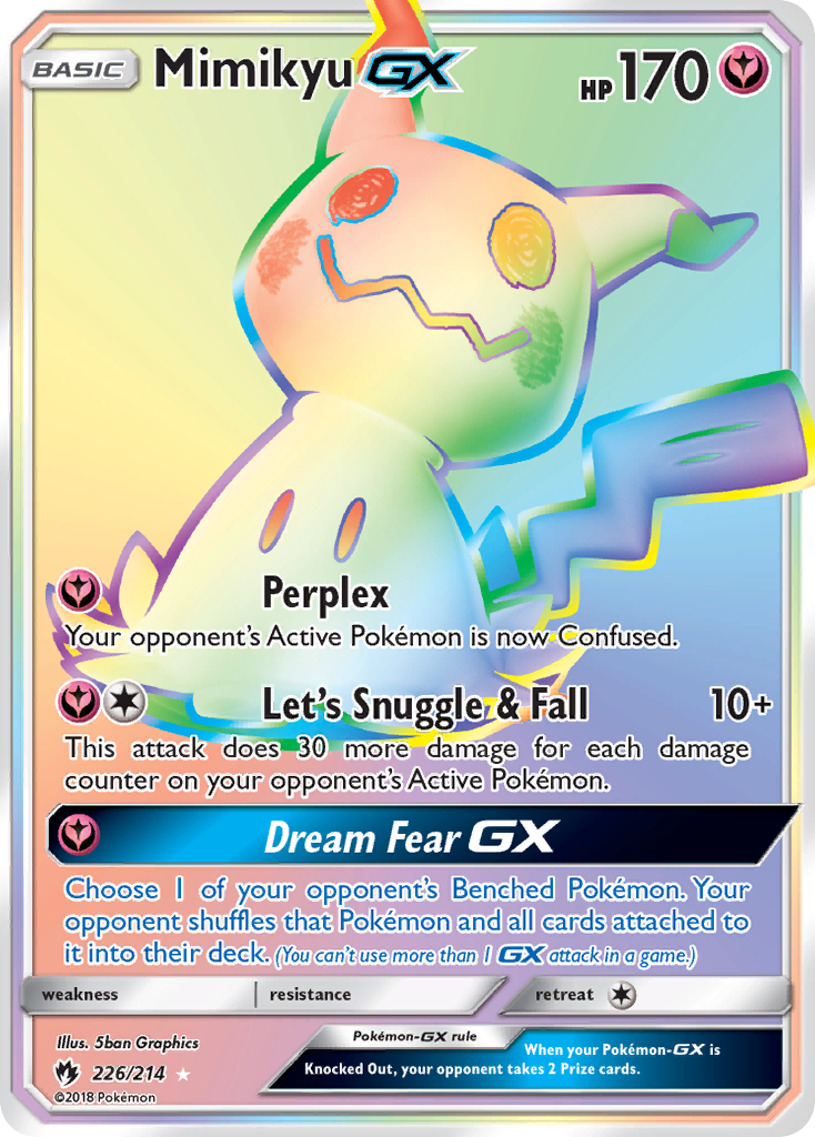 Mimikyu GX (226/214) [Sun & Moon: Lost Thunder] | Jack's On Queen