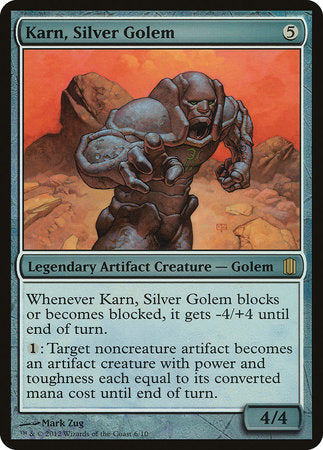 Karn, Silver Golem (Commander's Arsenal) [Commander's Arsenal Oversized] | Jack's On Queen