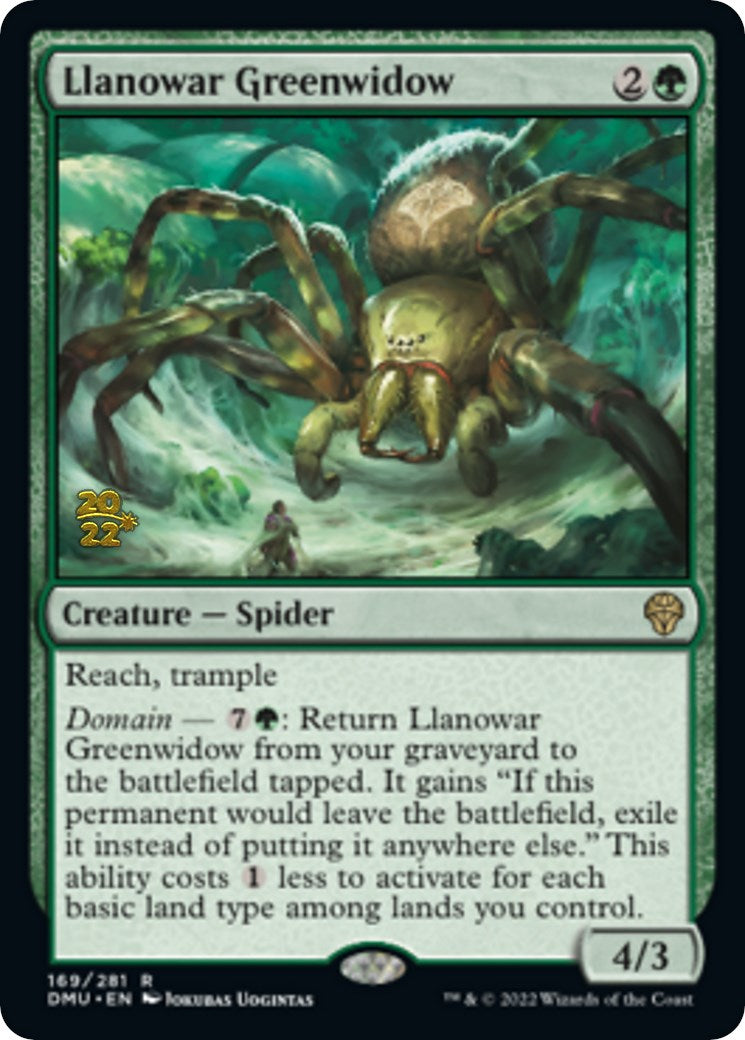 Llanowar Greenwidow [Dominaria United Prerelease Promos] | Jack's On Queen