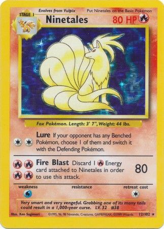 Ninetales (12/102) [Base Set Unlimited] | Jack's On Queen