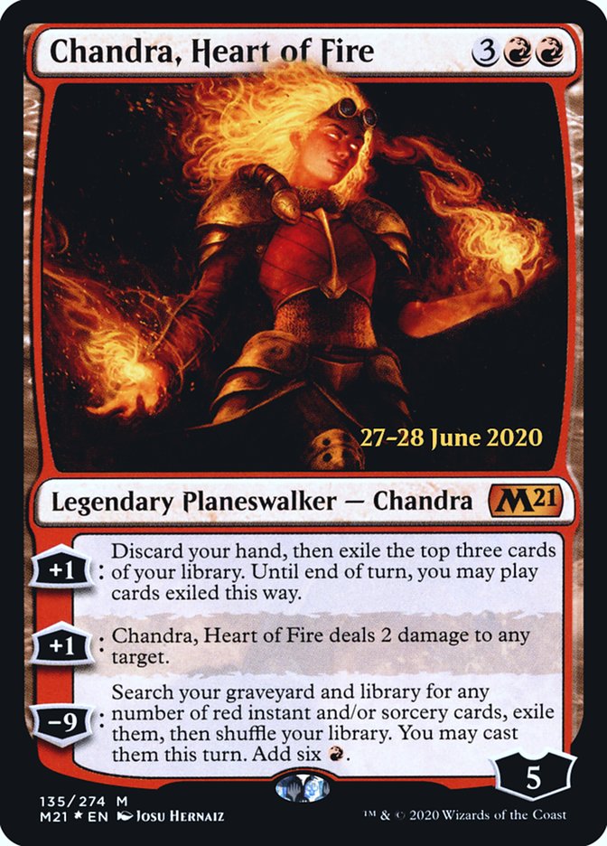 Chandra, Heart of Fire  [Core Set 2021 Prerelease Promos] | Jack's On Queen