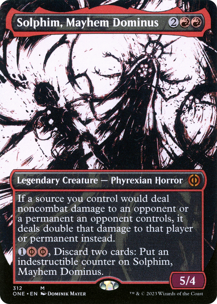 Solphim, Mayhem Dominus (Borderless Ichor) [Phyrexia: All Will Be One] | Jack's On Queen