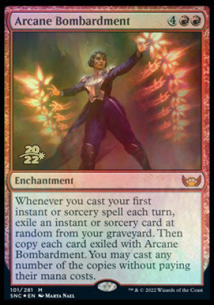 Arcane Bombardment [Streets of New Capenna Prerelease Promos] | Jack's On Queen