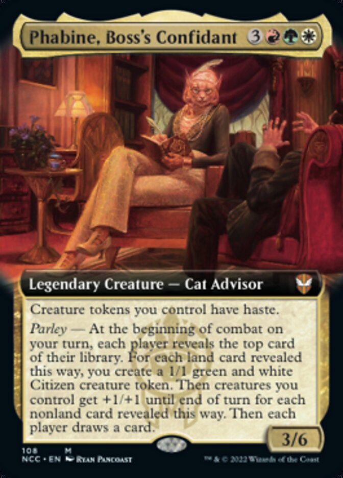 Phabine, Boss's Confidant (Extended Art) [Streets of New Capenna Commander] | Jack's On Queen