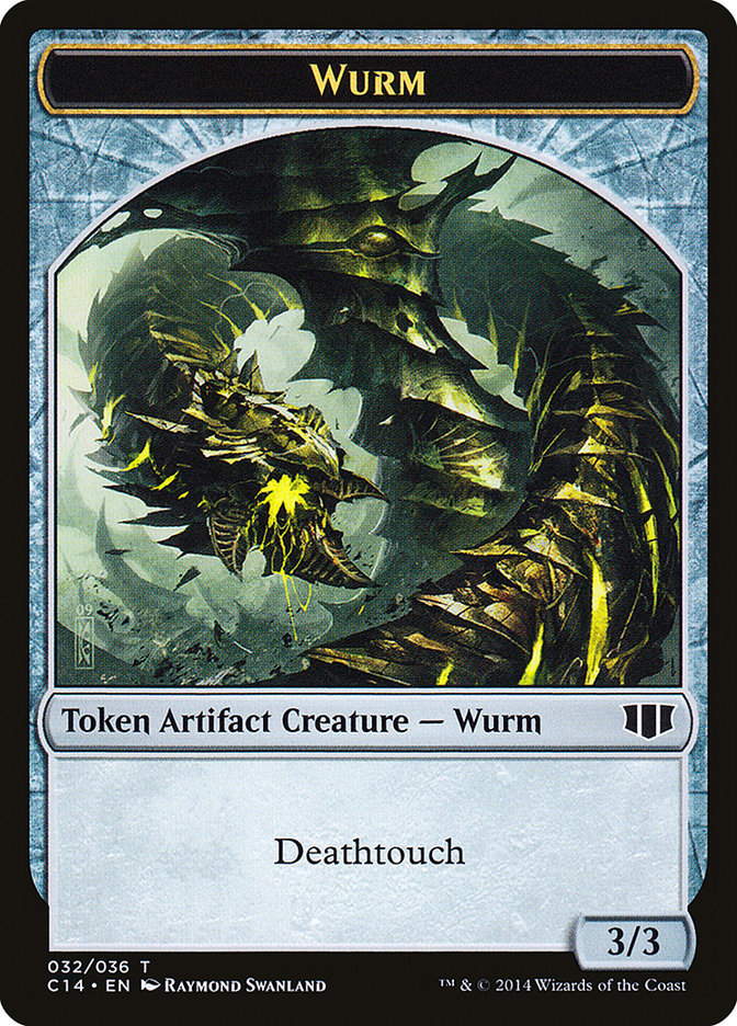 Wurm (032/036) // Goat Double-sided Token [Commander 2014 Tokens] | Jack's On Queen