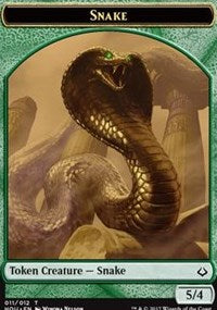 Snake // Zombie Double-sided Token [Hour of Devastation Tokens] | Jack's On Queen