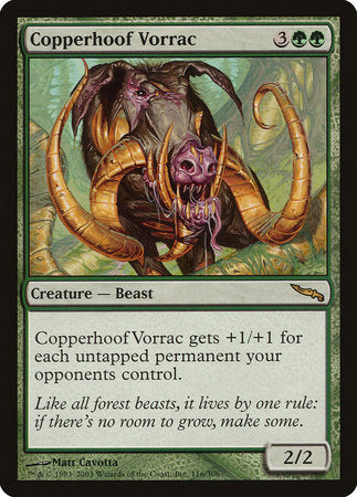 Copperhoof Vorrac [Mirrodin] | Jack's On Queen