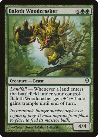 Baloth Woodcrasher [Zendikar] | Jack's On Queen