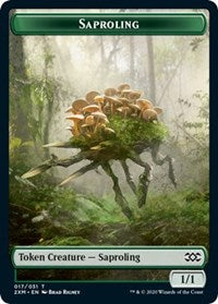 Saproling // Servo Double-sided Token [Double Masters Tokens] | Jack's On Queen