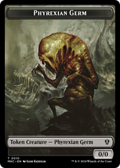 Spirit // Phyrexian Germ Double-Sided Token [Murders at Karlov Manor Commander Tokens] | Jack's On Queen