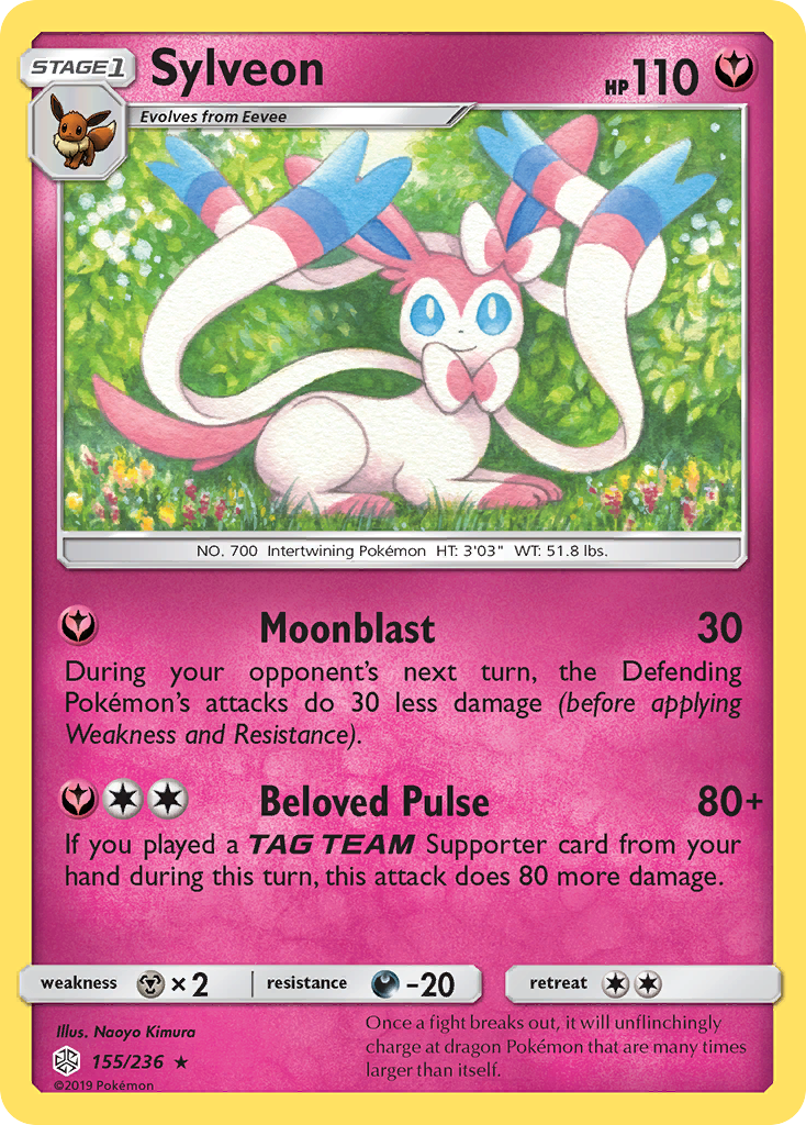 Sylveon (155/236) [Sun & Moon: Cosmic Eclipse] | Jack's On Queen