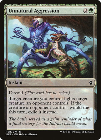 Unnatural Aggression [Battle for Zendikar] | Jack's On Queen